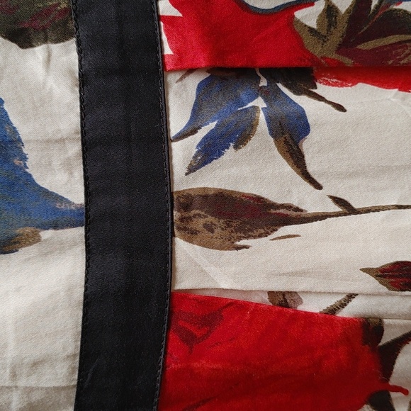 Frock Shop Party Dress Vintage Style Cream Red Roses Size L - Picture 4 of 16